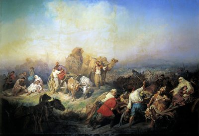 Kırım Savaşı Zamanında Sivastopol ve Simferopol Arasındaki Askeri Yol, 1858. by Konstantin Nikolayevich Filippov