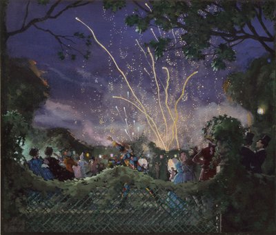 Havai fişekler, 1929 by Konstantin Somov
