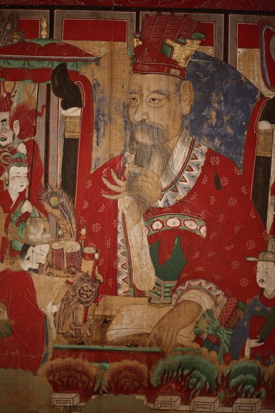 Byeonseong, Cehennemin Altıncı Kralı (detay), 1798 by Korean School