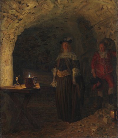 Leonora Christina, Frederik Ahlefeldt liderliğindeki Mavi Kule, 1893. by Kristian Zahrtmann