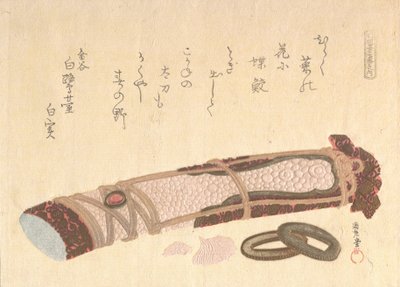 Shofudai Şiir Çemberi için Yedi Baskı serisinden “Kılıcın Kabzası”, 1810