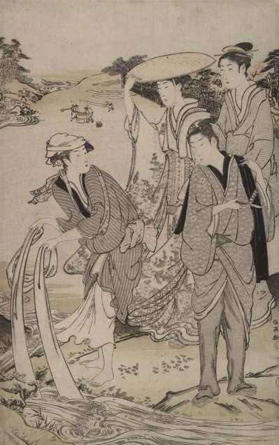 Altı Mücevher Nehrinden Musashi Eyaletindeki Tamagawa by Kubo Shunman