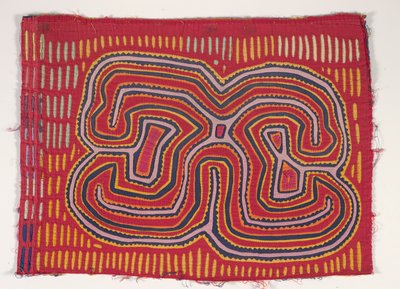 Gömlek Paneli (mola), 1950 dolayları (aplikeli pamuk) by Kuna Indian Culture