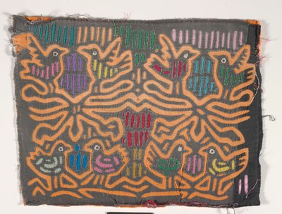 Gömlek Paneli (mola), 1950 dolayları (aplikeli pamuk) by Kuna Indian Culture