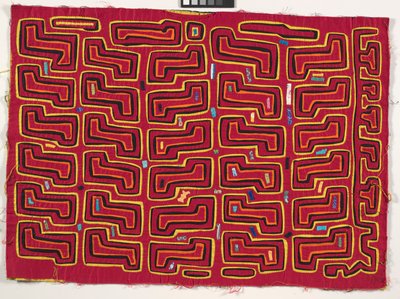 Gömlek Paneli (mola), 1950 dolayları (aplikeli pamuk) by Kuna Indian Culture
