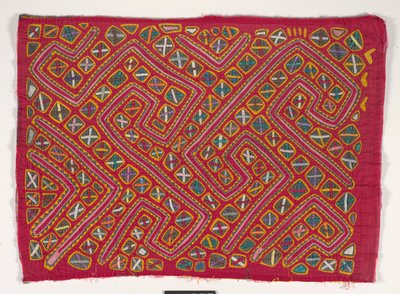 Gömlek Paneli (mola), 1950 dolayları (aplikeli pamuk) by Kuna Indian Culture