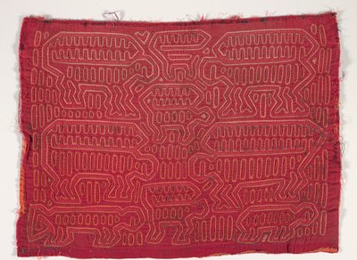 Gömlek Paneli (mola), 1950 dolayları (aplikeli pamuk) by Kuna Indian Culture