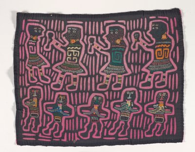 Gömlek Paneli (mola), 1950 dolayları (aplikeli pamuk) by Kuna Indian Culture