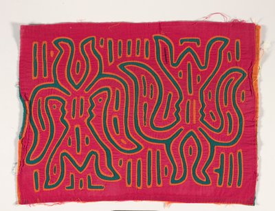 Gömlek Paneli (mola), 1950 dolayları (aplikeli pamuk) by Kuna Indian Culture