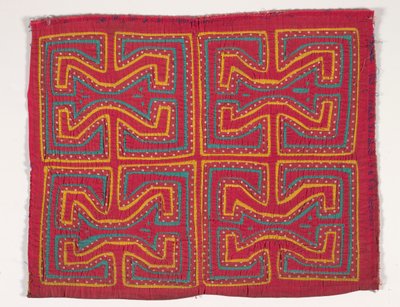 Gömlek Paneli (mola), 1950 dolayları (aplikeli pamuk) by Kuna Indian Culture