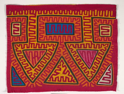 Gömlek Paneli (mola), 1950 dolayları (aplikeli pamuk) by Kuna Indian Culture