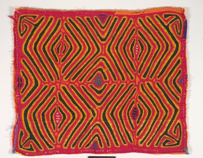 Gömlek Paneli (mola), 1950 dolayları (aplikeli pamuk) by Kuna Indian Culture