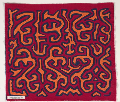 Gömlek paneli (mola) (aplikeli pamuklu) by Kuna Indian Culture