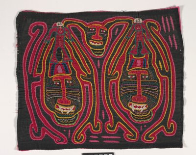 Gömlek paneli (mola) (aplikeli pamuklu) by Kuna Indian Culture