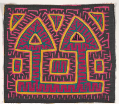 Gömlek paneli (mola) (aplikeli pamuklu) by Kuna Indian Culture