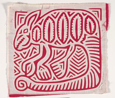 Gömlek paneli (mola) (aplikeli pamuklu) by Kuna Indian Culture