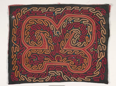 Gömlek paneli (mola) (aplikeli pamuklu) by Kuna Indian Culture