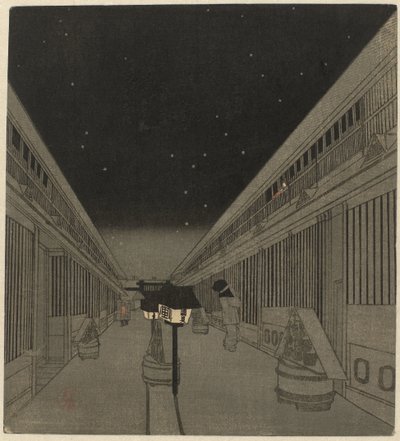 Yoshiwara geceleri by Kunisada (II) , Utagawa