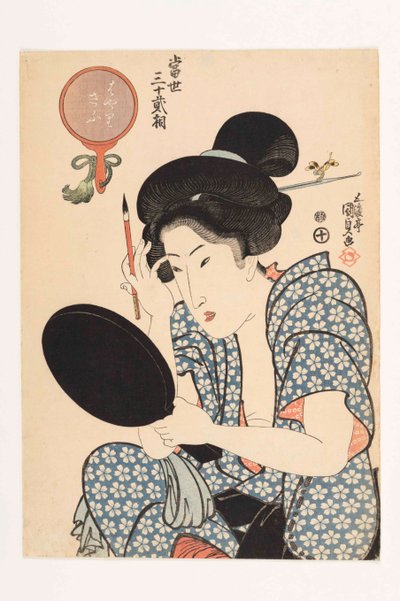 Popüler Tip, Tosei sanjuni dizisinden yani Modern otuz iki tip, 1821-1822. by Kunisada