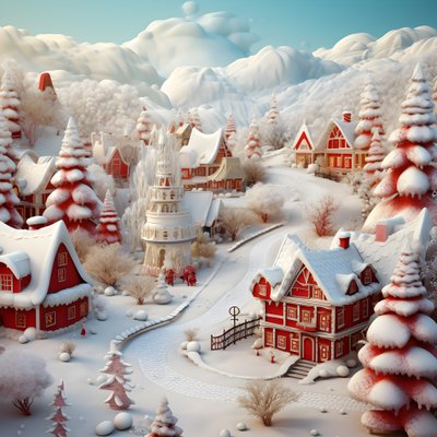 3D Karlı Noel 4 by Kurt Heppke