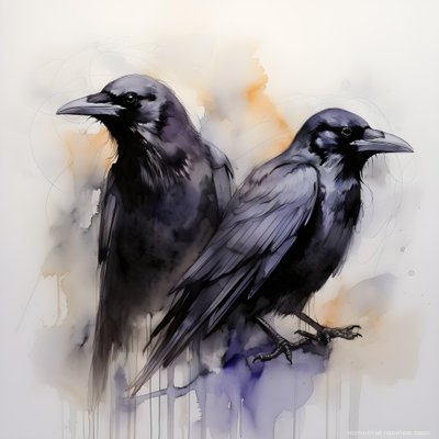 Anatomik olarak doğru 2 kuzgunun görünümü 3 by Kurt Heppke