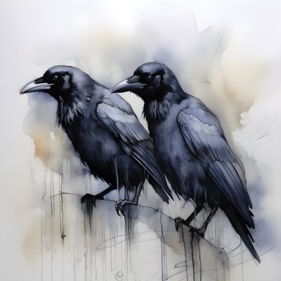 Anatomik olarak doğru 2 kuzgunun görünümü 4 by Kurt Heppke