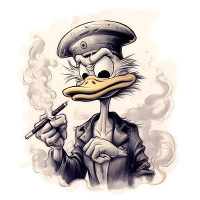 Scrooge McDuck, büyük bir esrar esrar içiyor. 1 by Kurt Heppke