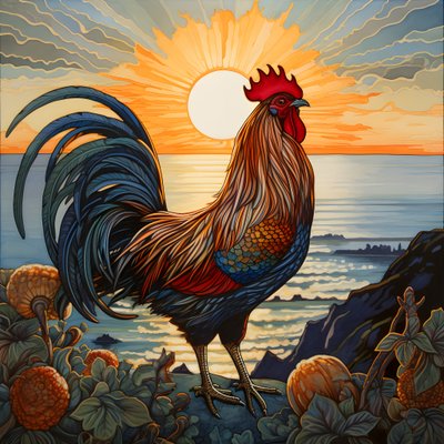 Gün doğumunda ötme horoz 2 by Kurt Heppke