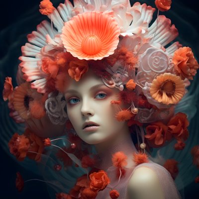 Güzel sualtı Actinia Deniz Anemonları Çiçek Tanrıçası 2#39;nin yakın bir portresi by Kurt Heppke