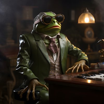 Güneş gözlüğü ve piyanolu kurbağa rolünde Elton John 2 by Kurt Heppke