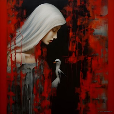 Kadın ve leylek 4 by Kurt Heppke