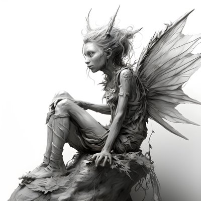 Pixie 3#39;ün tam vücut çizimi by Kurt Heppke