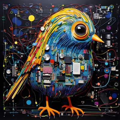 Grafiti Vogel 4 by Kurt Heppke