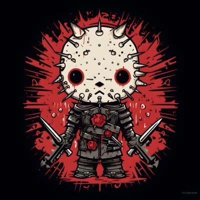 Hello Kitty as Pinhead Gömlek Tasarımı 1 by Kurt Heppke