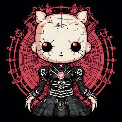 Hello Kitty as Pinhead Gömlek Tasarımı 3 by Kurt Heppke