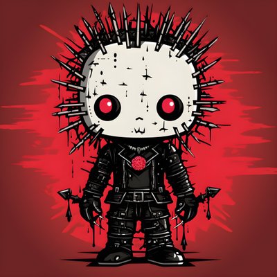 Hello Kitty as Pinhead Gömlek Tasarımı 4 by Kurt Heppke