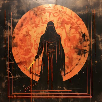 Eski Mısır estetiği tarzında metal oyma sanatı 1 by Kurt Heppke