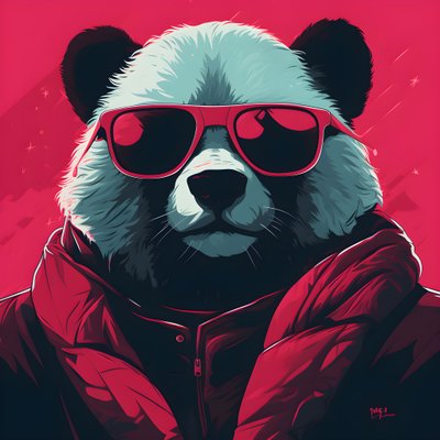 Gözlüklü panda 3 by Kurt Heppke