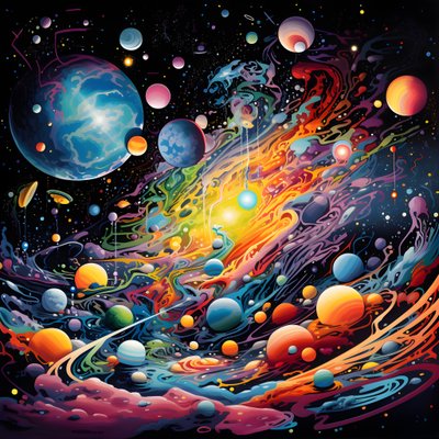 Uzay 4#39;teki planetaryum by Kurt Heppke