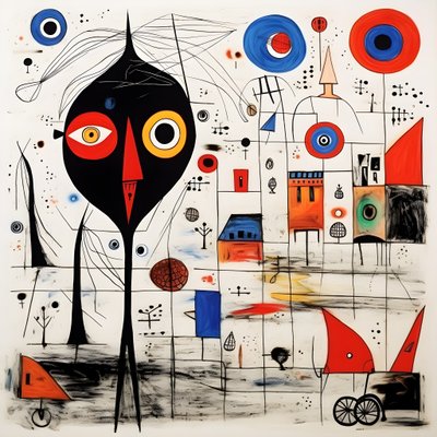 Joan Miró'nun gerçeküstü çizimleri. 2 by Kurt Heppke