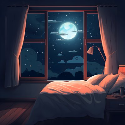Alt kattaki yatak odasındaki büyük bir pencerenin sahnesi 3 by Kurt Heppke