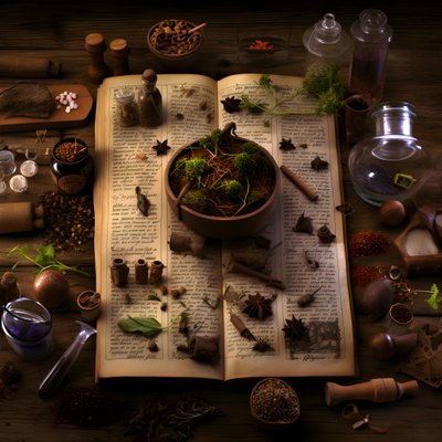 Bitkisel ilaç kılavuzları, yabancı diller ve karmaşık sahtekarlıklar gibi el yazması hakkındaki teorilerin görsel temsilleri. 3 by Kurt Heppke