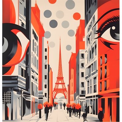 Reklam afişi, Paris, Fransa 4 by Kurt Heppke