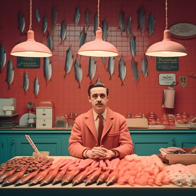 1950'lerden Polonyalı bir balıkçının gerçeküstü bir görüntüsü 2 by Kurt Heppke