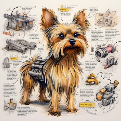 mekanik Yorkie köpeği 3 için bir açıklama by Kurt Heppke