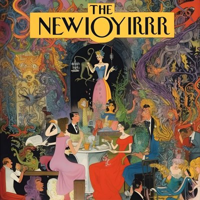 renkli new yorker kapağı vintage karikatür şakası 3 by Kurt Heppke