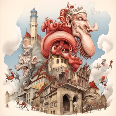 Avusturya, karikatür 1 by Kurt Heppke