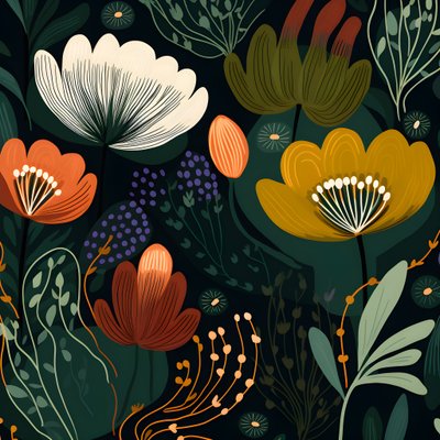 çağdaş soyut şekiller Marimekko 2 by Kurt Heppke