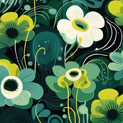 çağdaş soyut şekiller Marimekko 3 by Kurt Heppke