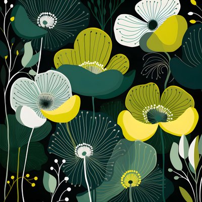 çağdaş soyut şekiller Marimekko 4 by Kurt Heppke